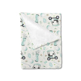 ZoUbqchY golf baby blanket 30x40 close-up shows plush warmth for naps
