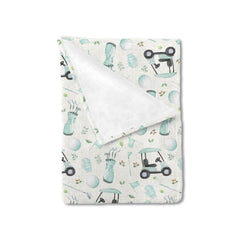 ZoUbqchY golf baby blanket 30x40 close-up shows plush warmth for naps