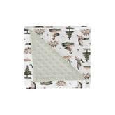 ZoUbqchY retro duck hunting blanket front view delivers cozy warmth for newborns