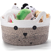 Zopeal cat basket storage with ears for organized toy storage and cute decor