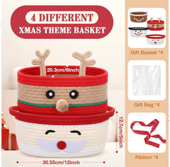 Zopeal gift basket with ribbon ready to present a thoughtful holiday surprise.