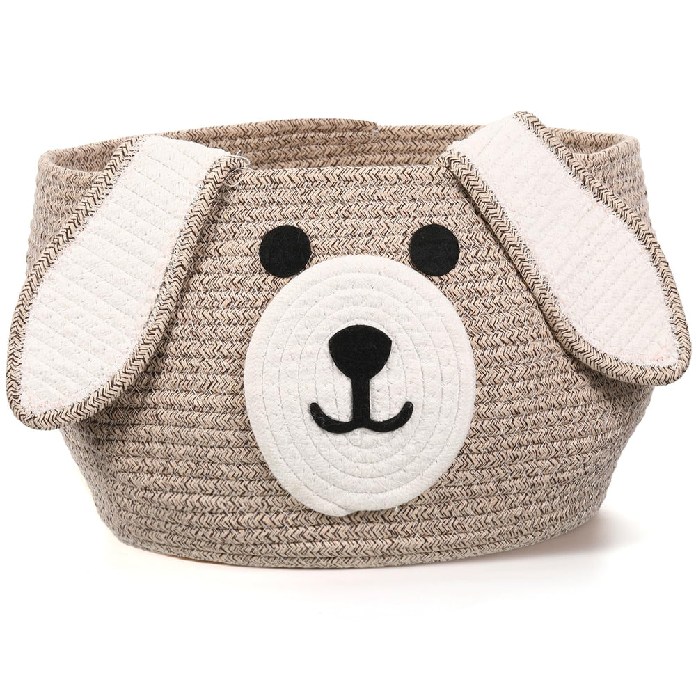 Zopeal dog woven basket 13x8 inches for stylish toy storage.