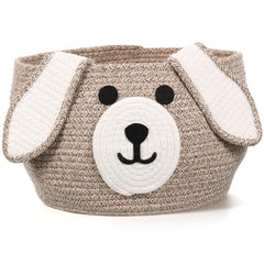 Zopeal dog woven basket 13x8 inches for stylish toy storage.