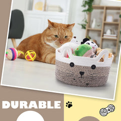 Zopeal small storage basket for cosmetics, stationery, and snacks