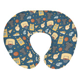 ZoUbqchY basketball-design nursing pillow cover shown as nursery decor and feeding comfort