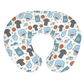 ZoUbqchY basketball nursing pillow cover fits 22x18 pillows for easy cleanup.