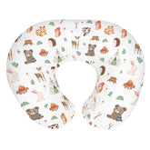 ZoUbqchY bear nursing pillow cover—soft, cozy fabric ideal for comfortable feeding moments.