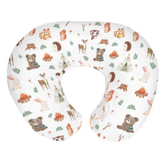 ZoUbqchY bear nursing pillow cover—soft, cozy fabric ideal for comfortable feeding moments.