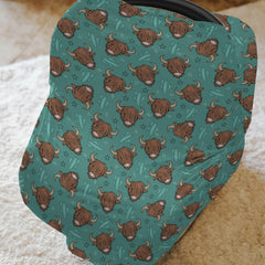 ZoUbqchY boho green cactus stars stretchable cover for a comfortable stroller ride