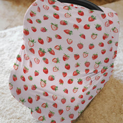ZoUbqchY breathable fabric car cover highlights airflow for comfortable on-the-go nursing.