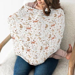ZoUbqchY breathable infant nursing cover keeps baby cool and comfortable