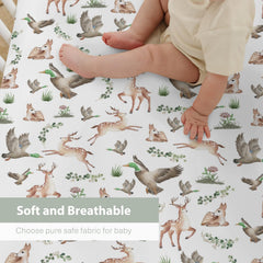 ZoUbqchY 28x52 crib sheet provides full coverage with a secure 9-pocket fit.