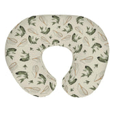 ZoUbqchY Gone Fishing nursing pillow cover front view, soft and cozy for feeding sessions