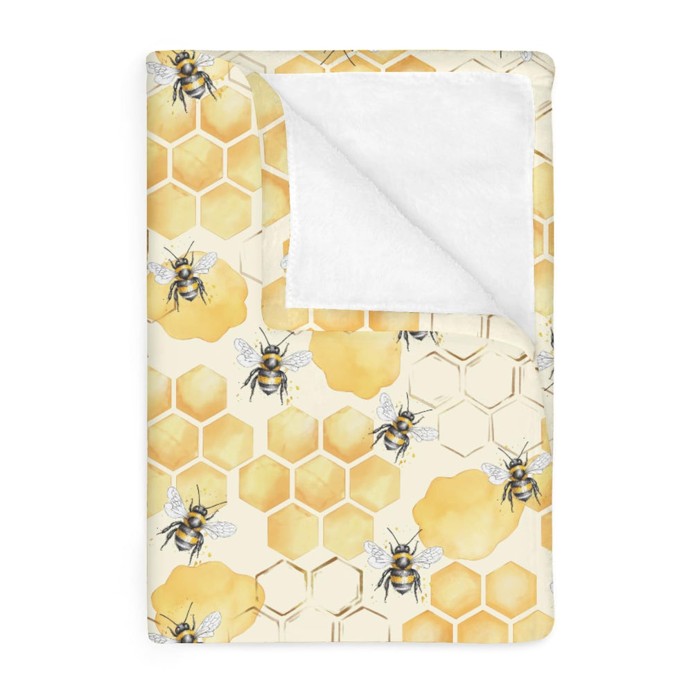 ZoUbqchY honeycomb bees blanket 30x40 offers cozy newborn cuddling on the go.