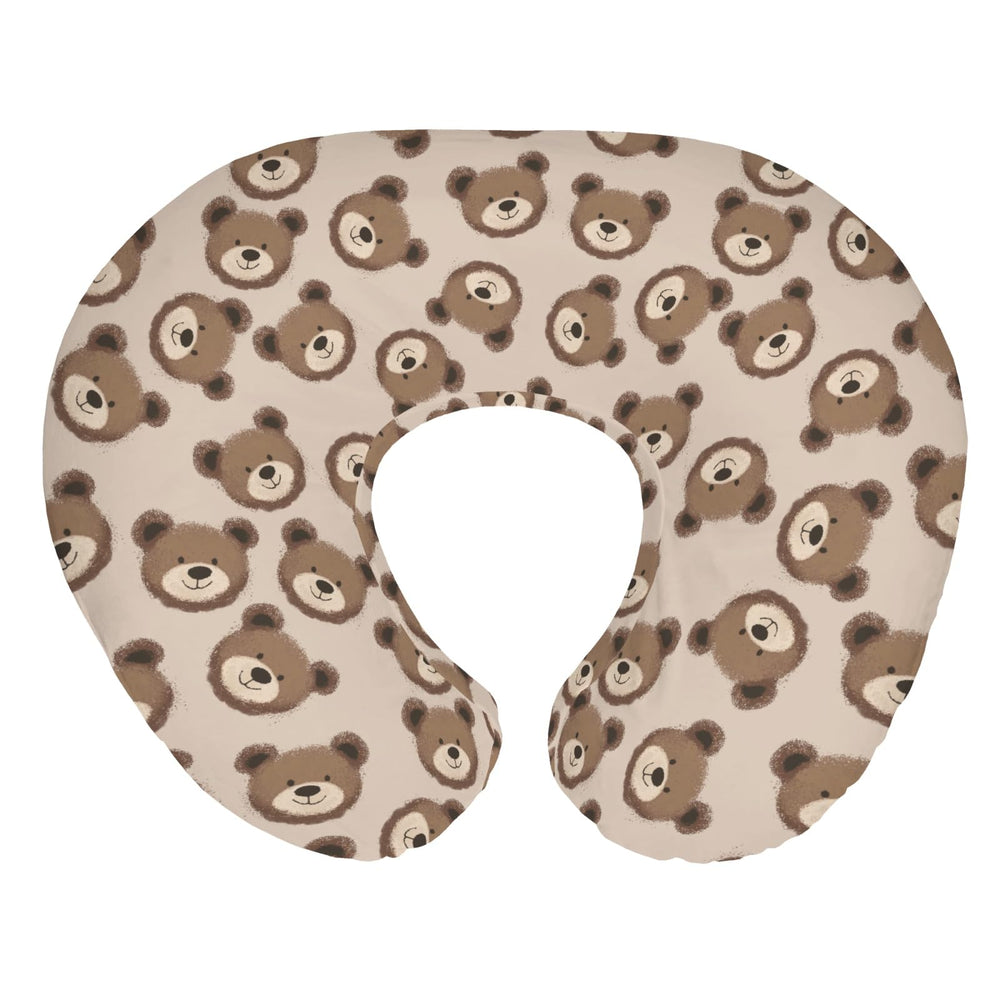 ZoUbqchY nursing pillow cover fabric close-up; soft and breathable for baby's skin.