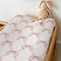 ZoUbqchY Watercolor bows design adds charm and decor to changing area.