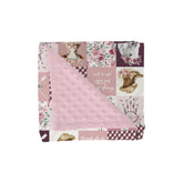 ZoUbqchY pink cowgirl blanket with dotted back for cozy naps