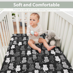 ZoUbqchY soft silky polyester crib sheet with breathable comfort for baby