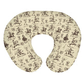 ZoUbqchy vintage cowboy nursing pillow cover adds classic nursery charm