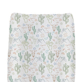 ZoUbqchy western cow skull changing pad cover fits 32x16 inch pads and cushions diaper changes.