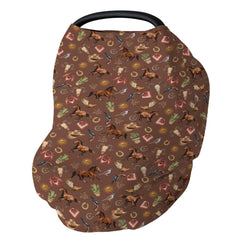 ZoUbqchY western cowboy car seat cover offering on-the-go privacy.