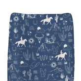 Zoubqchy Western cowboy changing pad cover with desert adventure print for nursery decor.