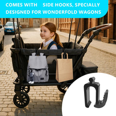 Zoucengx Wonderfold W4 hanging storage for diapers and groceries.