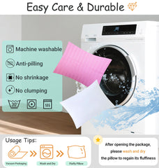 ZPECC hypoallergenic microfiber fill keeps fluff without irritants.