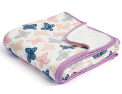 ZPECC muslin baby blanket 30x40 with soft layered texture for gentle warmth