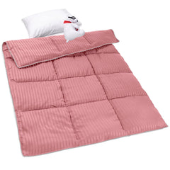 ZPECC toddler comforter dusty rose closeup shows soft microfiber texture for gentle sleep