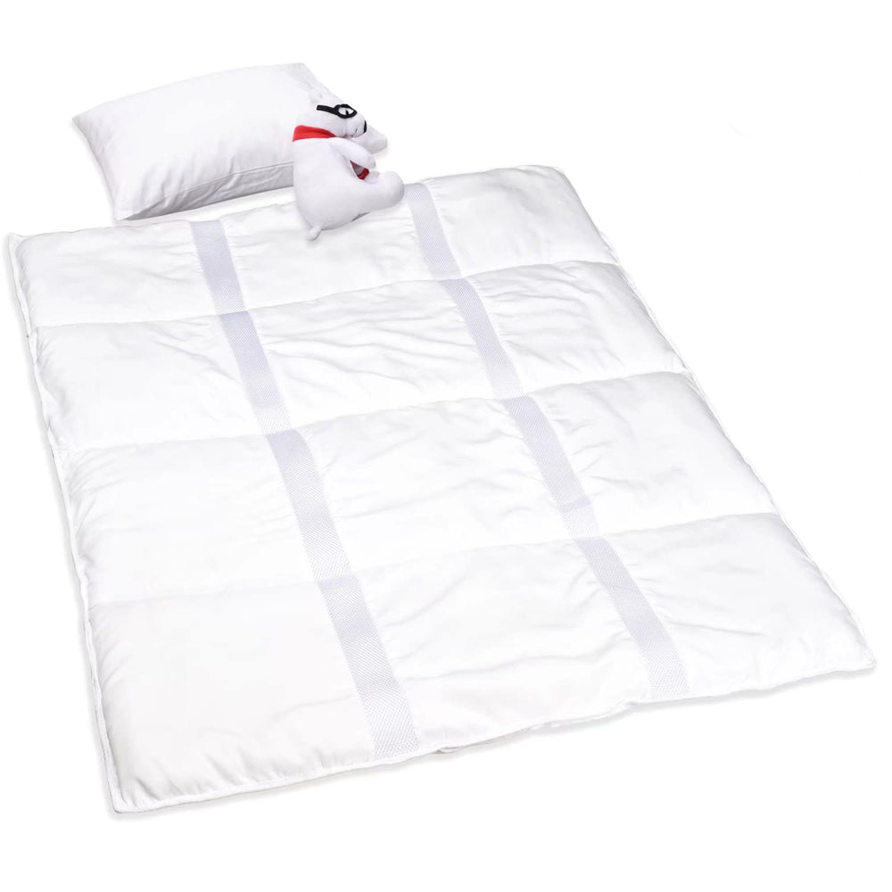 ZPECC toddler comforter front view highlights soft microfiber and fluffy padding for cozy naps.