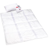 ZPECC toddler comforter front view highlights soft microfiber and fluffy padding for cozy naps.