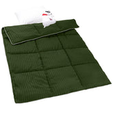 ZPECC toddler comforter in olive green for crib and stroller comfort