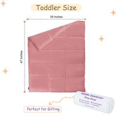 ZPECC toddler comforter packaged view shows compact travel-friendly packaging
