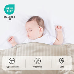 ZPECC toddler-down-alternative crib use demonstrates cozy, safe sleep for naps