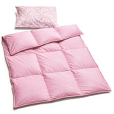 ZPECC Toddler Goose Down Comforter pink 41x48 for crib naps, soft warmth