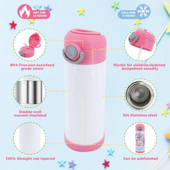 ZREGGUR flip-top lids with straw holes prevent spills during activities.