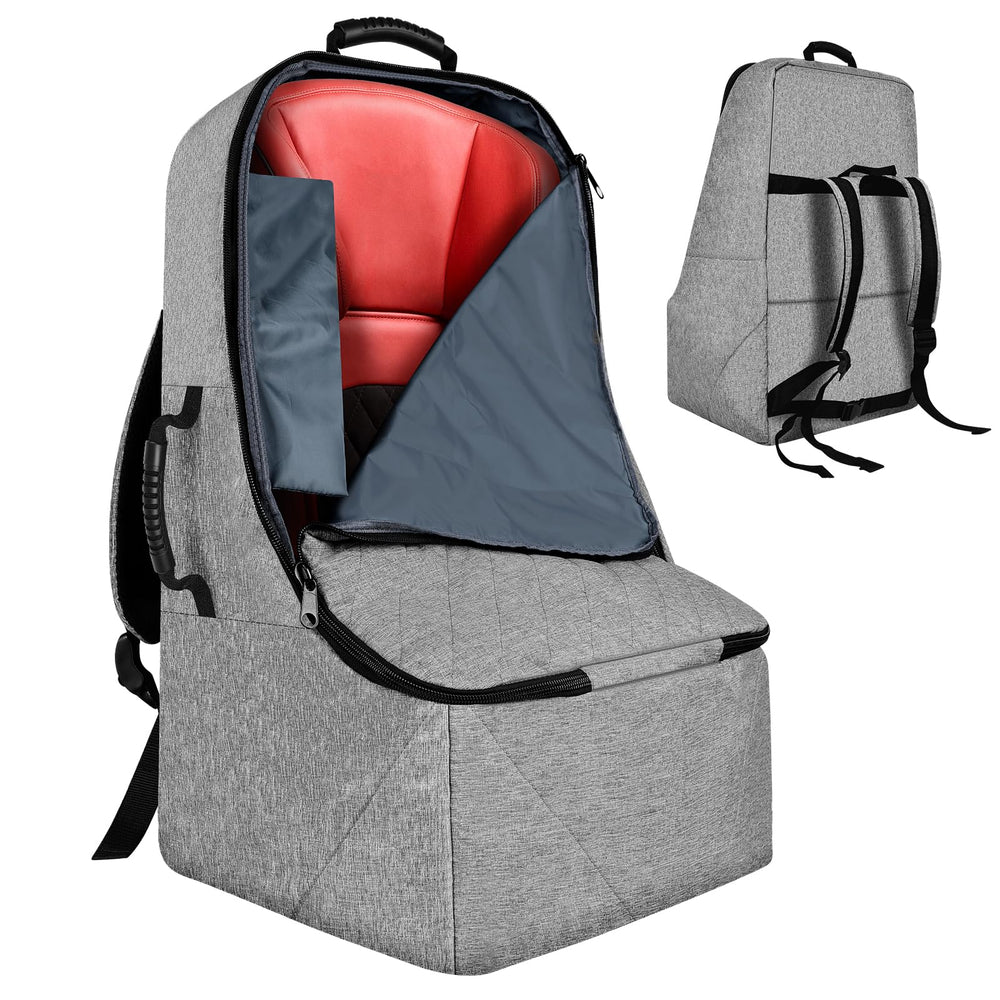ZRRAJOY padded car seat travel bag front view for easy airport handling
