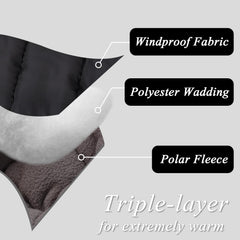 Zsedrut mitts wrapped around a stroller handle demonstrate universal fit.