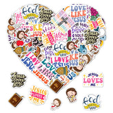 ZULUVINYL Jesus stickers for water bottle add vibrant color and durable adhesion