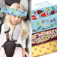 ZWZCYZ car seat headrest with smooth back strap for gentle wear.