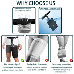 ZXMOBY catheter stabilization device with soft diving fabric for comfortable wear.