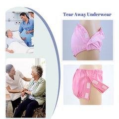 ZXYAHBKL Tear Away Underwear pink color close-up highlighting comfort for daily wear.