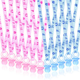 ZYFLSQ pacifier necklaces in blue and pink, ideal party favors for baby showers.