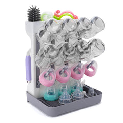 ZYLOHA baby bottle drying rack vertical design keeps bottles neatly organized and ready