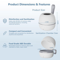Zyntieu auto-off safety feature protects eyes when the lid opens during use.