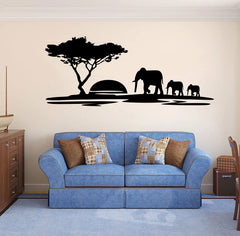 ZzMY wildlife sign safari animals decal enhances living spaces