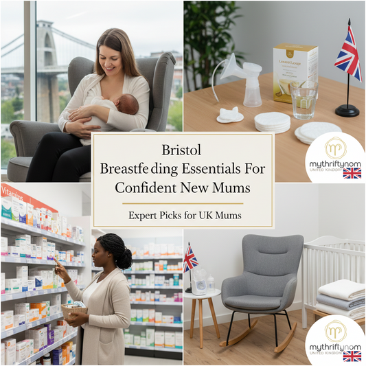 Bristol breastfeeding essentials including breast pumps, milk storage solutions, nursing comfort items and feeding station supplies