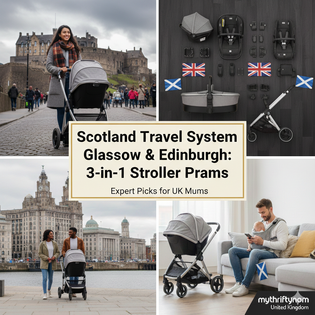  Scotland travel systems featuring Glasgow and Edinburgh 3-in-1 prams, weather-ready pushchairs and all-terrain strollers for Scottish families