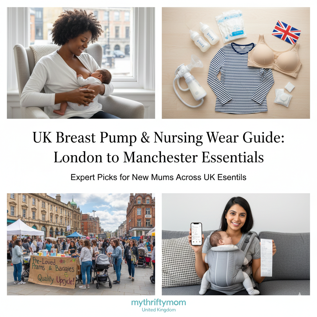 UK breast pump and nursing wear guide featuring wireless pumps, hands-free options, replacement parts, travel kits and breastfeeding-friendly clothing from London to Manchester